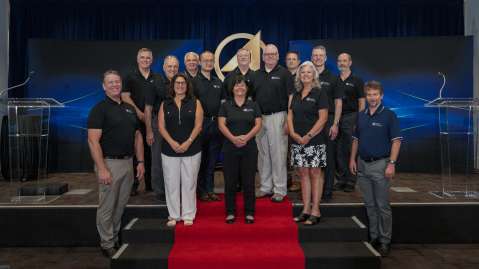 Aerospace Military Veterans officers at the corporate awards