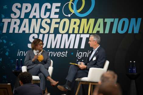 Steve Isakowitz and Vanessa Wyche in a fireside discussion