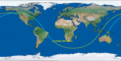 STARLINK-2256 (ID 48598) Reentry Prediction Image
