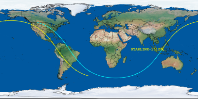 STARLINK-1512 (ID 45785) Reentry Prediction Image