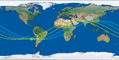 CZ-3B R/B (ID 45345) Reentry Prediction Image