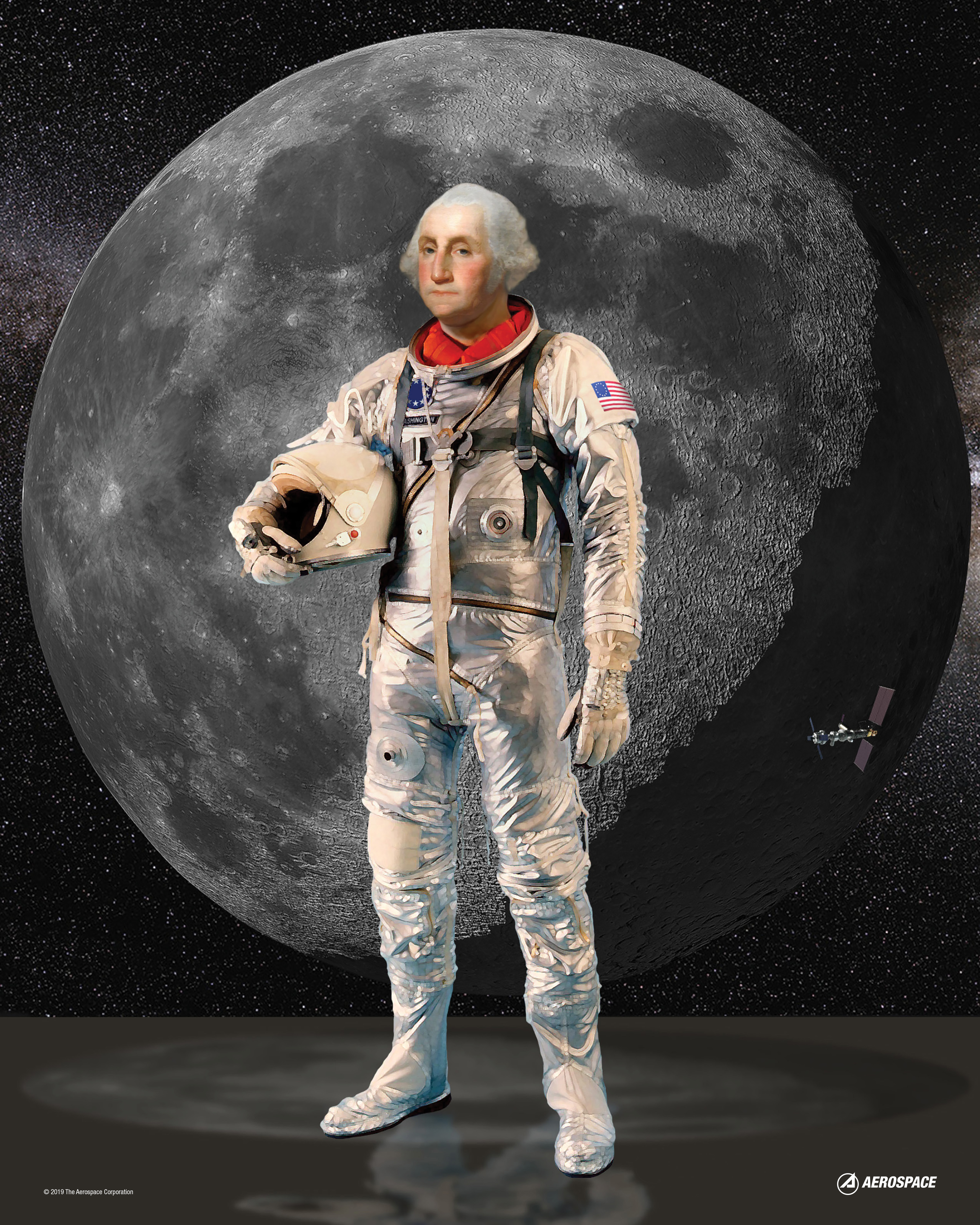 Astronaut George Poster