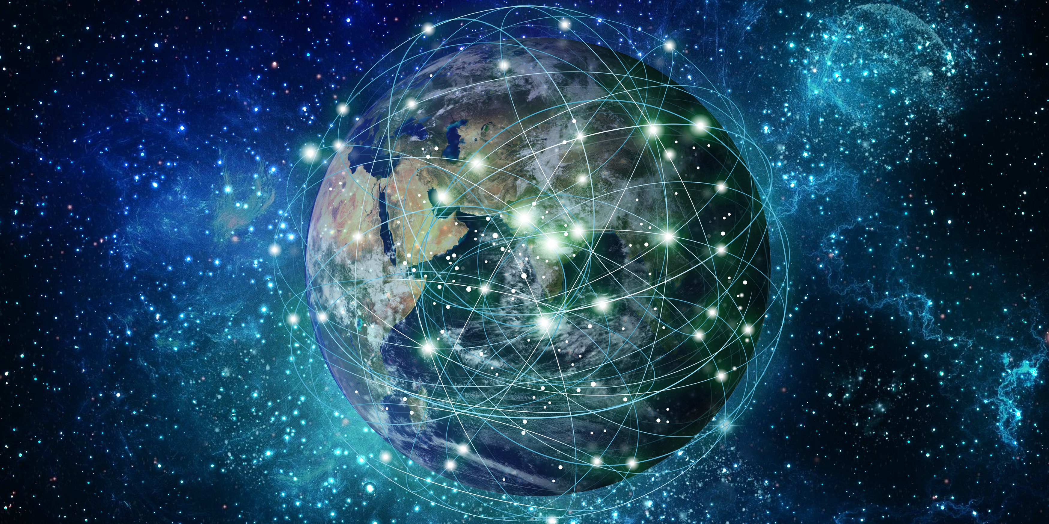 Satellites connecting in orbit