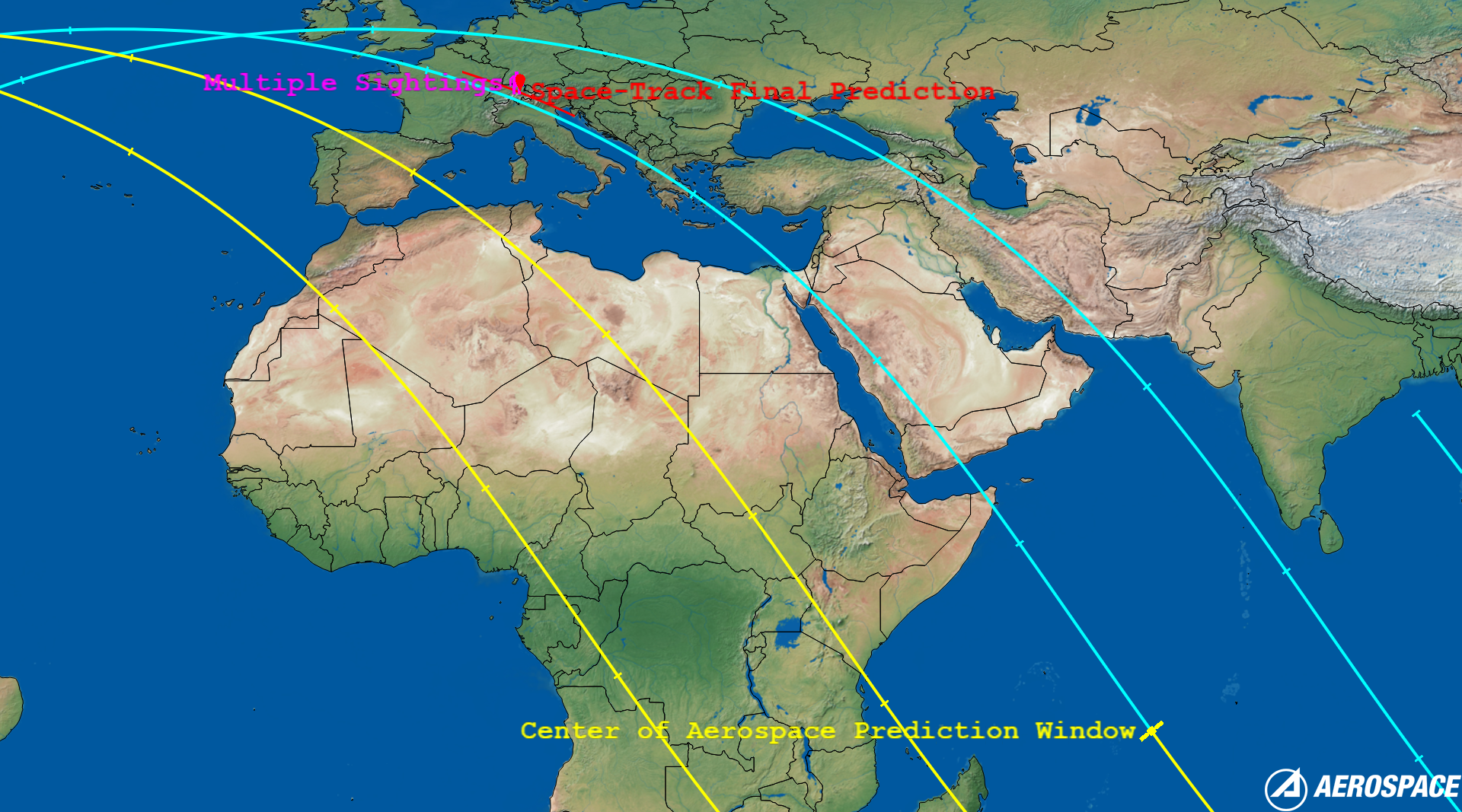 STARLINK-2383 (ID 47801) Reentry Sighting Image