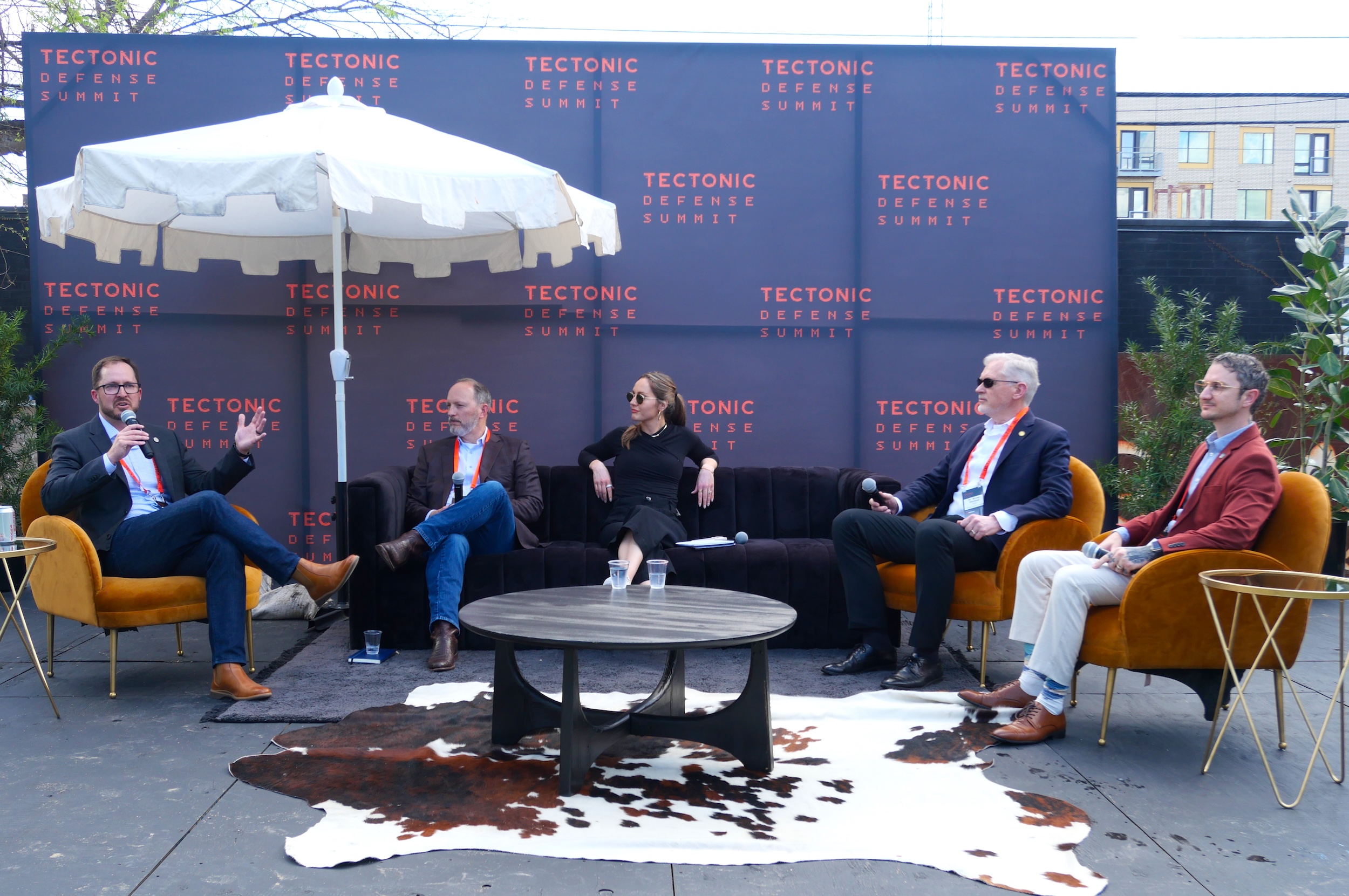Brian Cameron and panelists at Tectonic Defense Summit