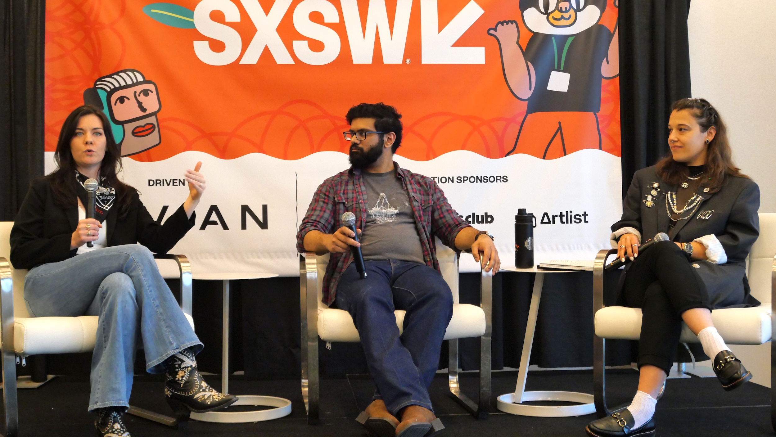 Lindsay Demarchi on a panel at SXSW