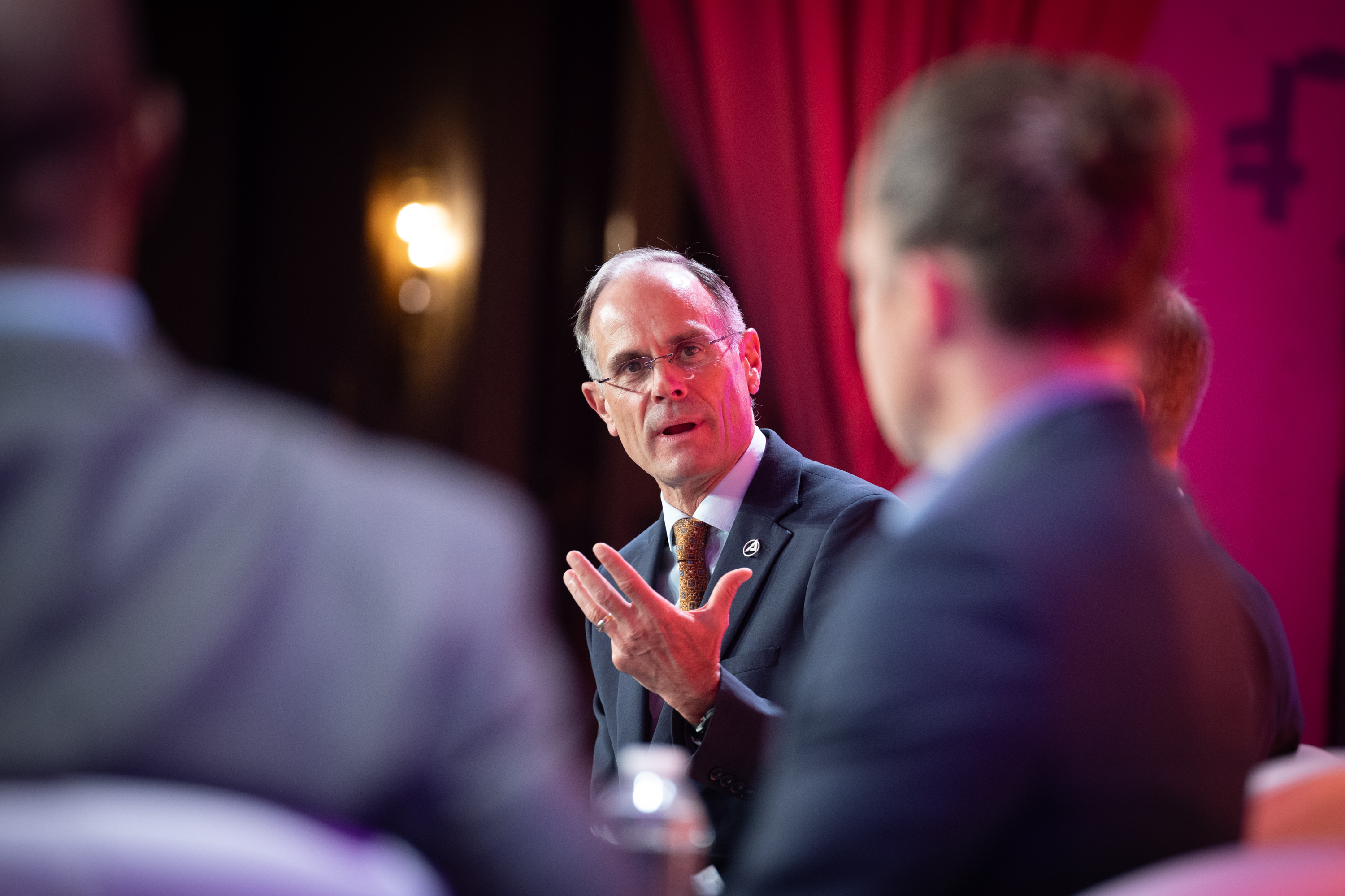 Aerospace's Kevin Bell on stage at Ascend 2026
