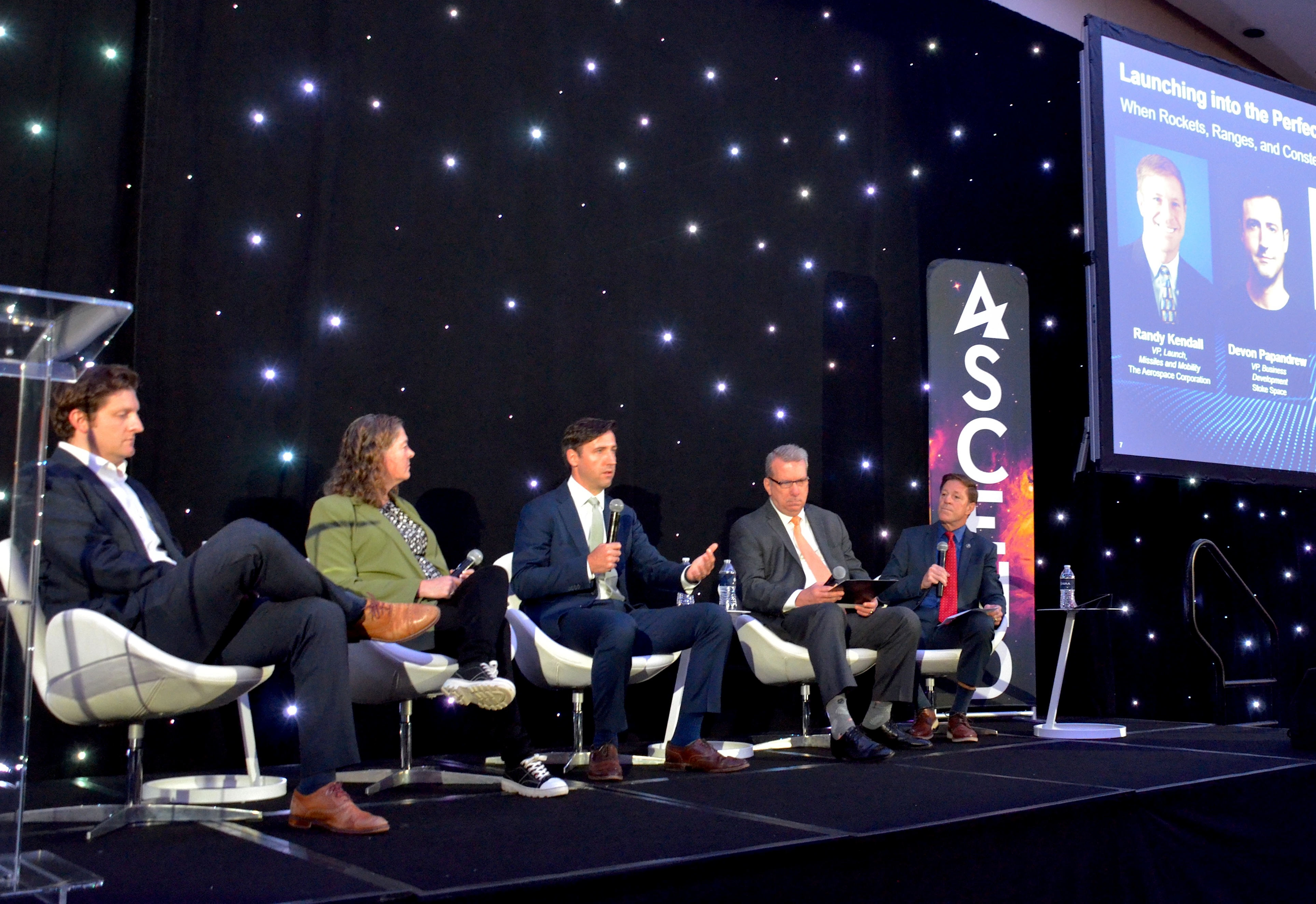 Randy Kendall moderates a panel at ASCEND 2026