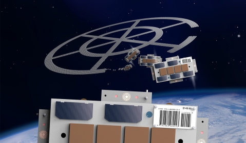 Picture of artist concept of HIVE in space