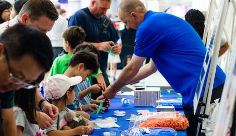 Aerospace hosted a popular booth at the California Science Center's Apollo 11 celebration.
