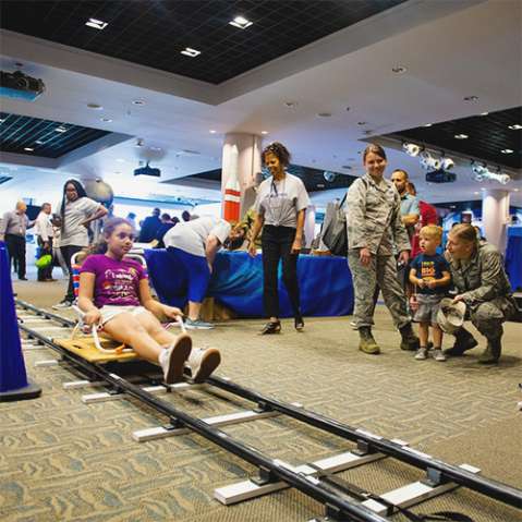Aerospace hosted a booth at this year's SMC Open House