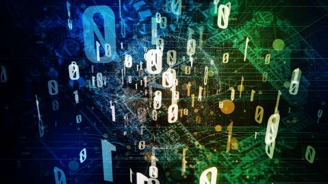 Binary Digital Cyber Hacking Quantum