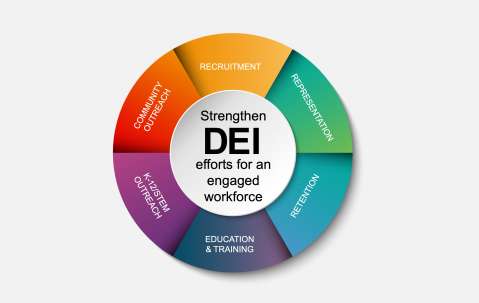 Diagram of Aerospace DEI values