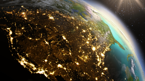 Planet Earth horizon