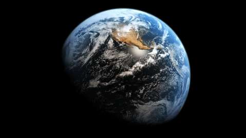 Image of Earth in space