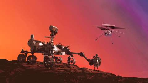 AdobeStock_434260790, Mars exploration with a Martian drone.jpeg (