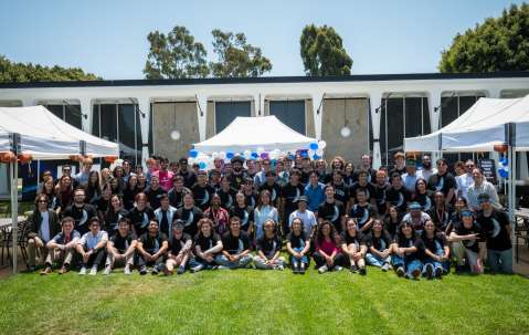 Aerospace interns group photo