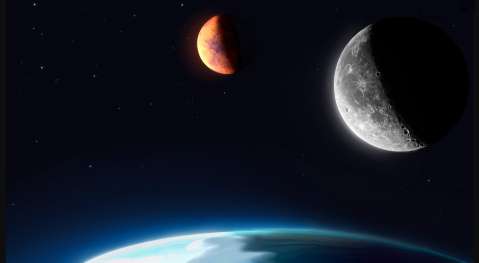 Moon and Mars