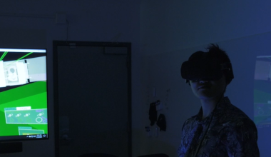 Virtual reality in the CDC lab.