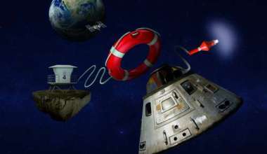 Space Rescue Illustration