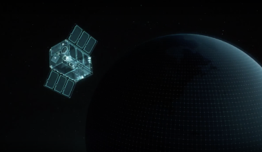 Satellite in space