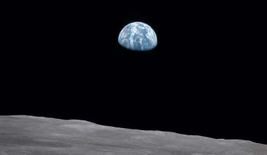 Earth rise as seen from Moon