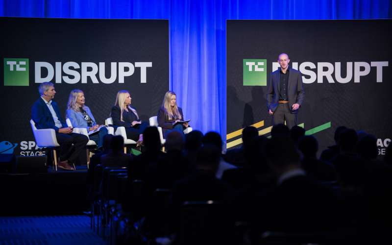 Orbital Robotics on stage at Disrupt