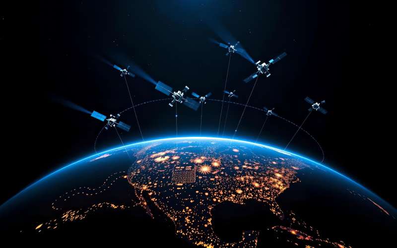 Satellites over Earth