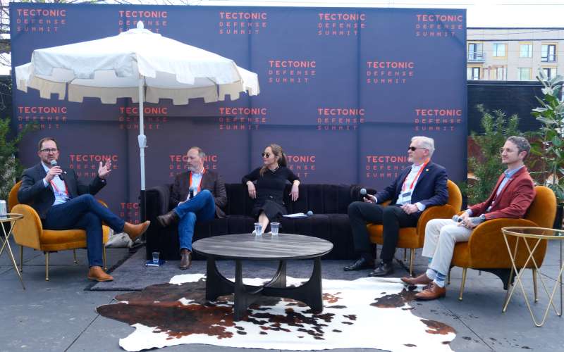 Brian Cameron and panelists at Tectonic Defense Summit