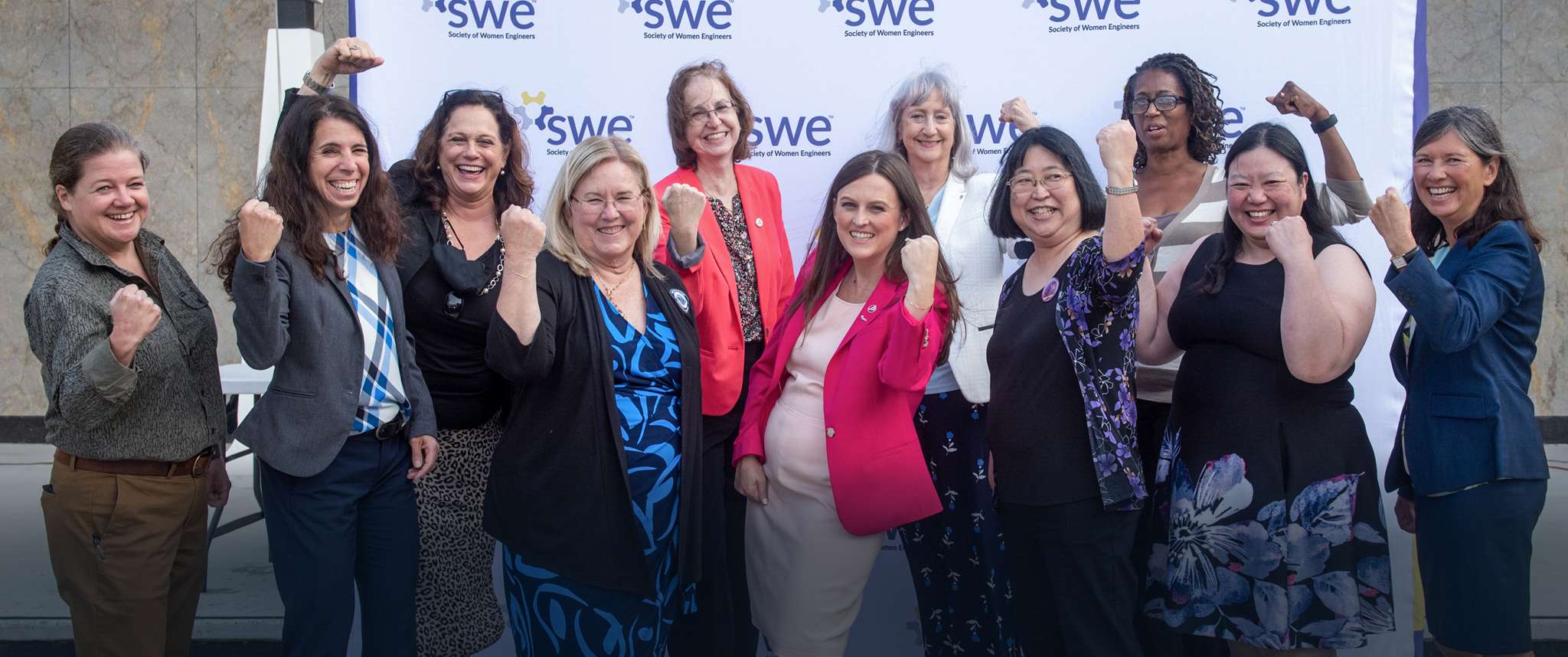Aerospace engineer Rachel Morford was officially installed as the FY22 President of the Society of Women Engineers during the fall. She, along with the incoming SWE Board of Trustees, was honored during a ceremony held on Aerospace’s El Segundo campus.