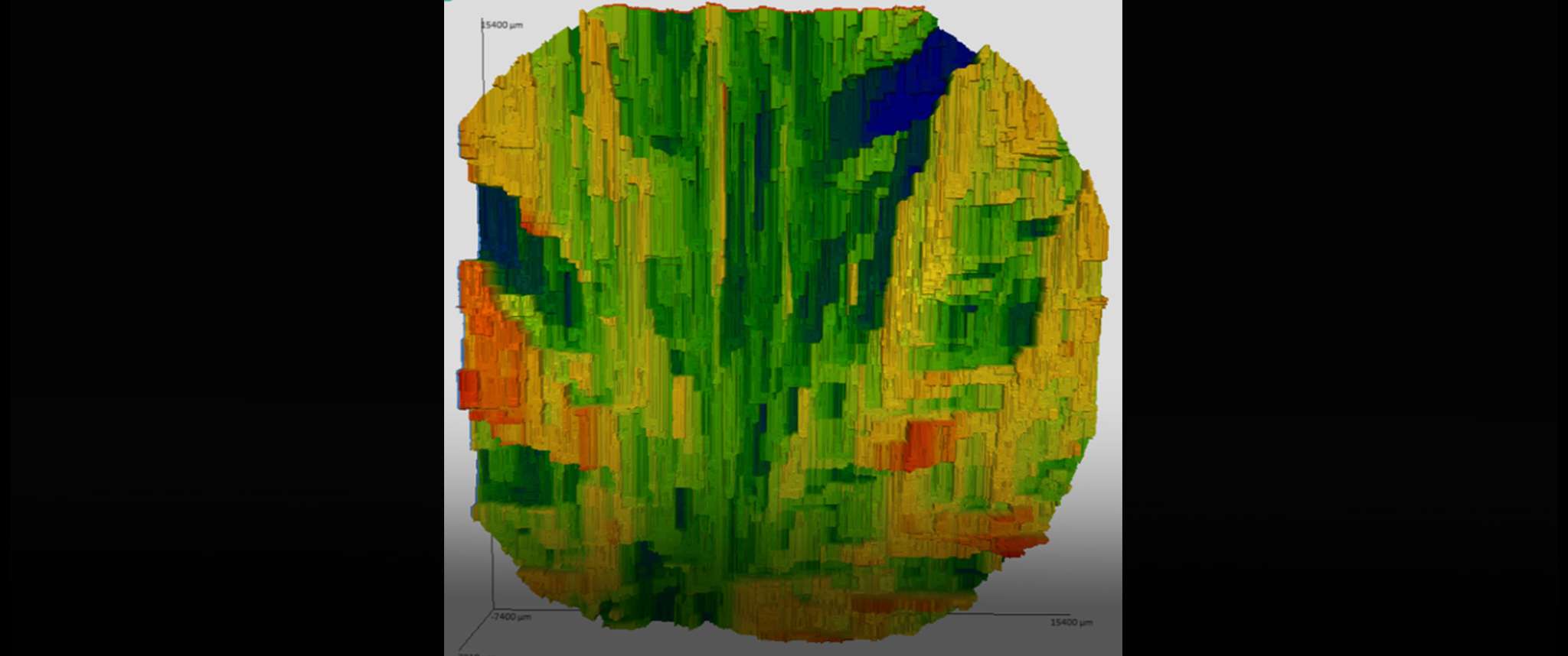 Glitch in the Matrix: This was captured using a 4D Inspec, a handheld interferometer primarily utilized in aviation settings for pass/fail assessments. The image, which appears distorted, resulted from an attempt to scan a penny, leading to a technical glitch.