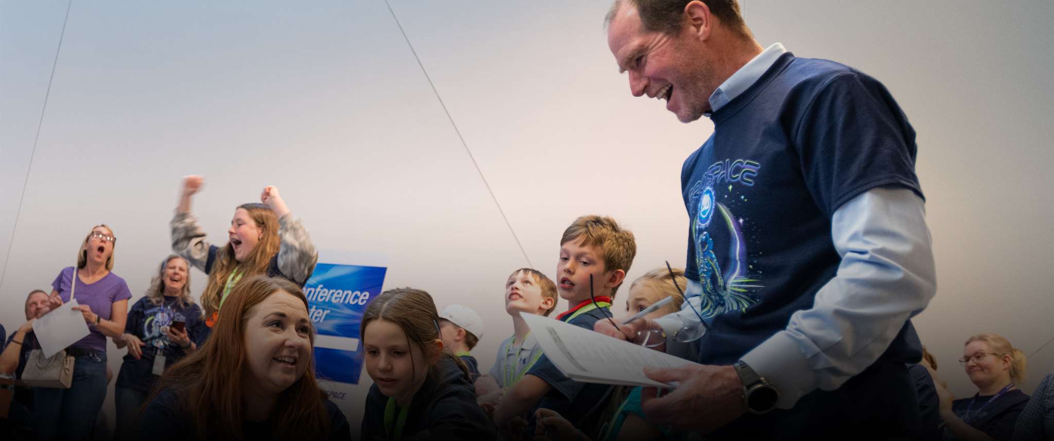 Aerospace invited employees’ children and grandchildren to campuses nationwide for Take Your Kid To Work Day to share how exciting a career in space can be.