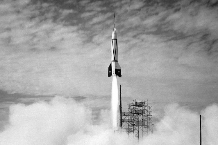 first us rocket in space