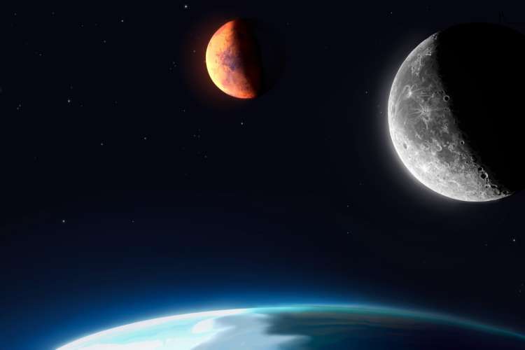 Moon and Mars