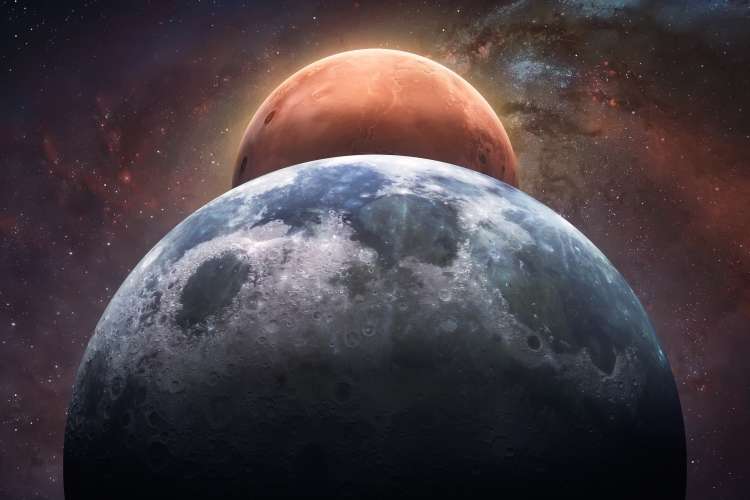 Moon and Mars