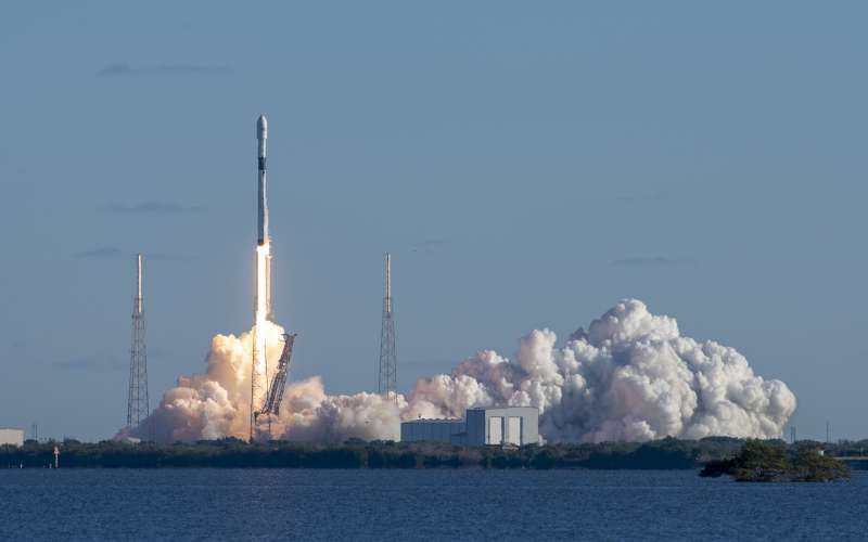 SpaceX Falcon 9 launch at Cape Canaveral.