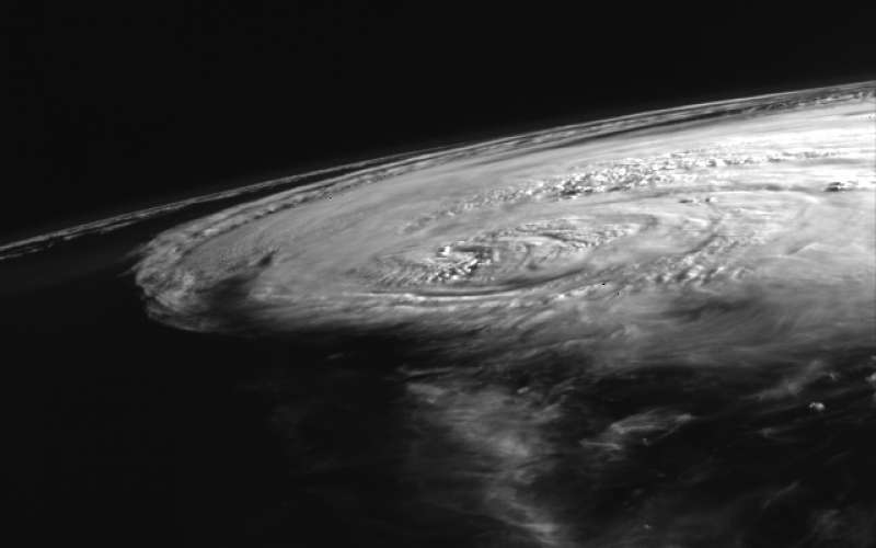 Hurricane Sally as seen from space