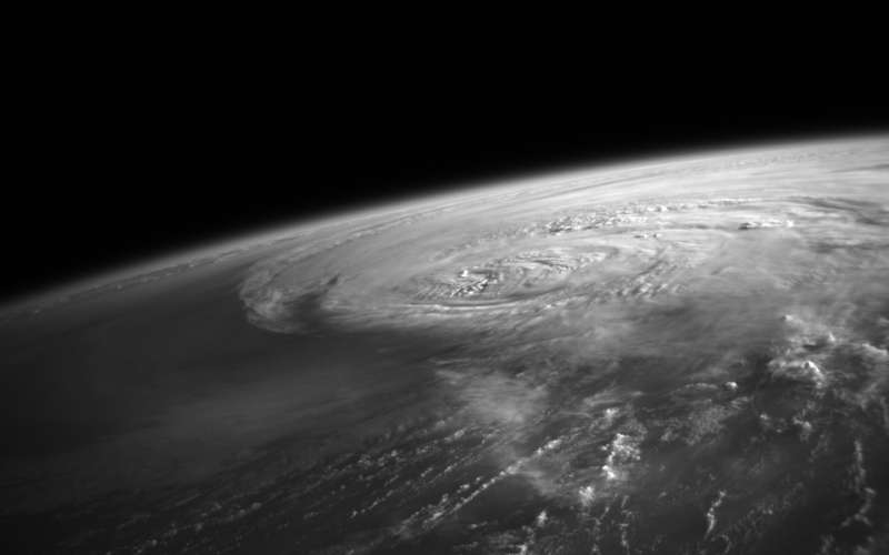 Hurricane Sally seen from space