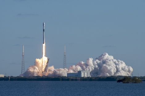 SpaceX Falcon 9 launch at Cape Canaveral.