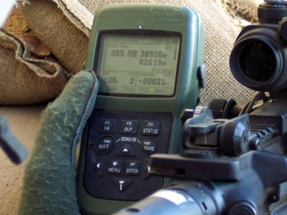 Military GPS being used in the field