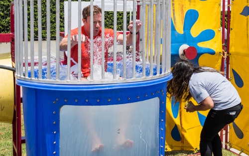 Intern day dunk tank