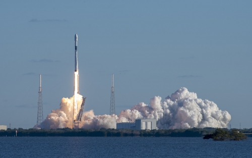 SpaceX Falcon 9 launch at Cape Canaveral.