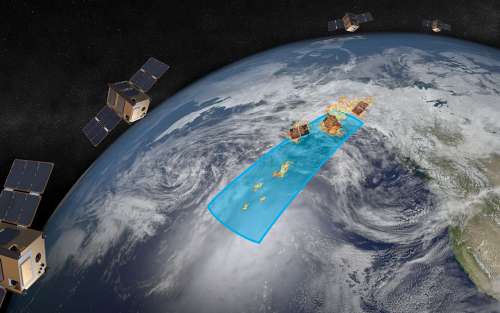 space debris entering atmosphere