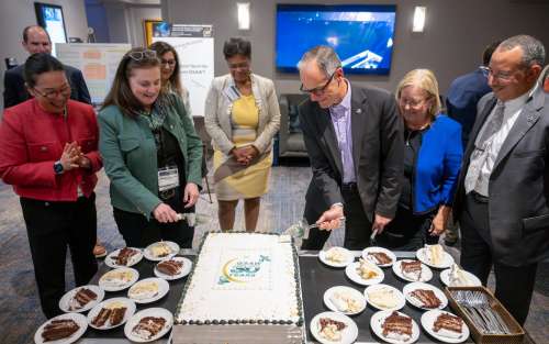 The GSAW team was joined by Aerospace executives behind-the-scenes to celebrate the workshop's 30th anniversary.