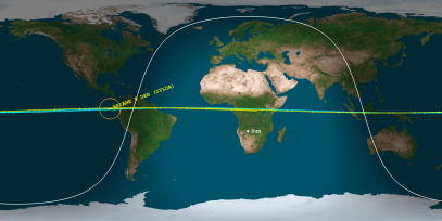 Ariane 5 Debris (SYLDA) (ID#33753) Prediction Ground Track Image