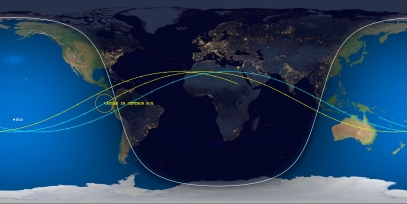 Atlas 2A Centaur Rocket Body (ID 27567) Reentry Prediction Image