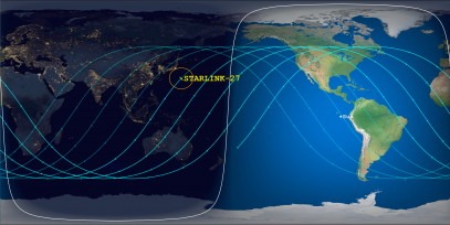 STARLINK-27 (ID 44241) Reentry Prediction Image