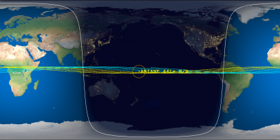 ARIANE 44L+ Rocket Body (ID 21941) Reentry Prediction Image