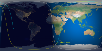COSMOS 2525 (ID 43243) Reentry Prediction Image