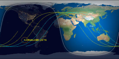 STARLINK-2276 (ID 48601) Reentry Prediction Image